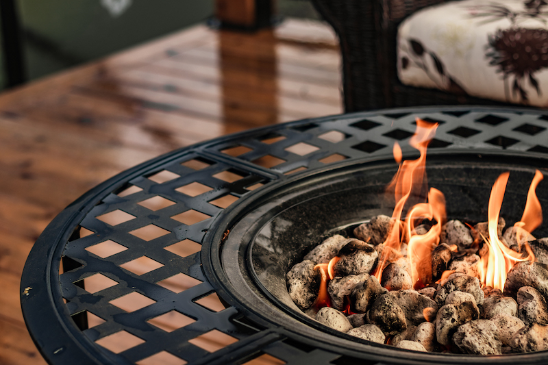Cozy Fire Pit Deck