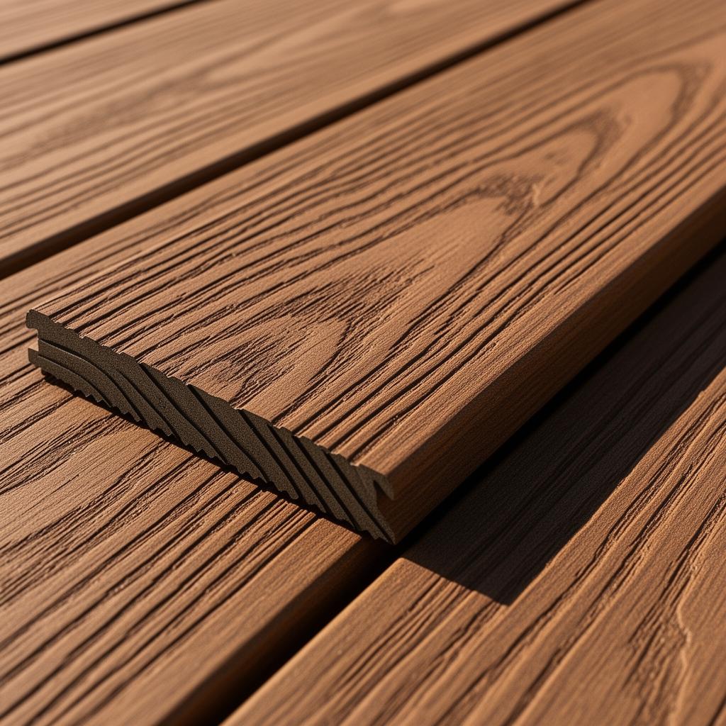 Premium decking material detail